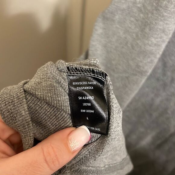 ✨Beige Botany Halter Maxi Grey Sz Large Dress✨ - Picture 6 of 7